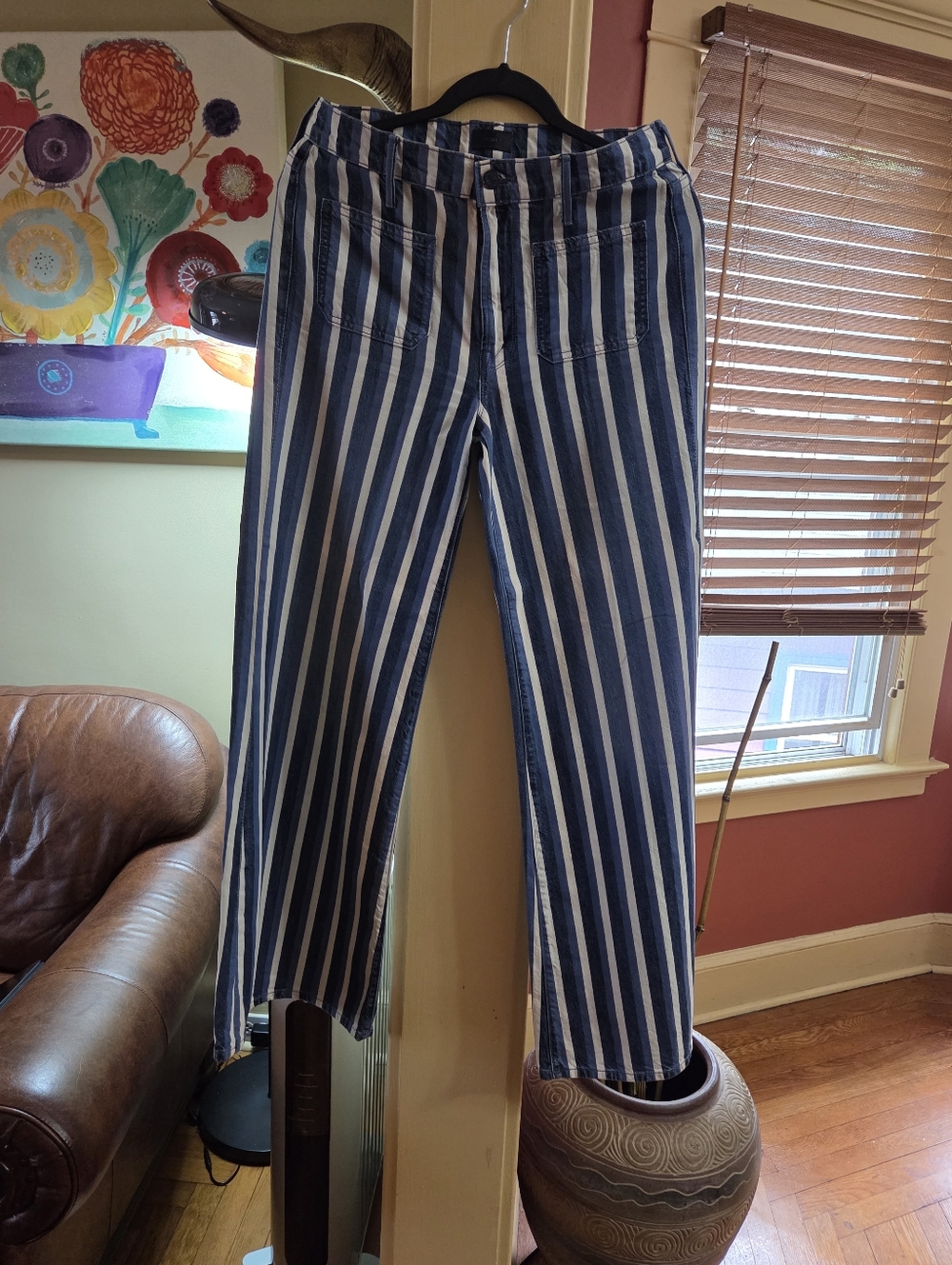 Mother Denim Patch Pocket Twister Sneak Flare Wide Leg Jeans ( Used) - Picture 3 of 10
